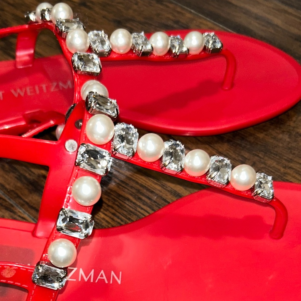 Stuart Weitzman Embellished Sandals - Picture 4 of 12